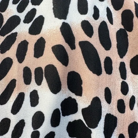 Buddy Love Grace Cheetah One shoulder maxi dress with side slit. - Picture 8 of 9